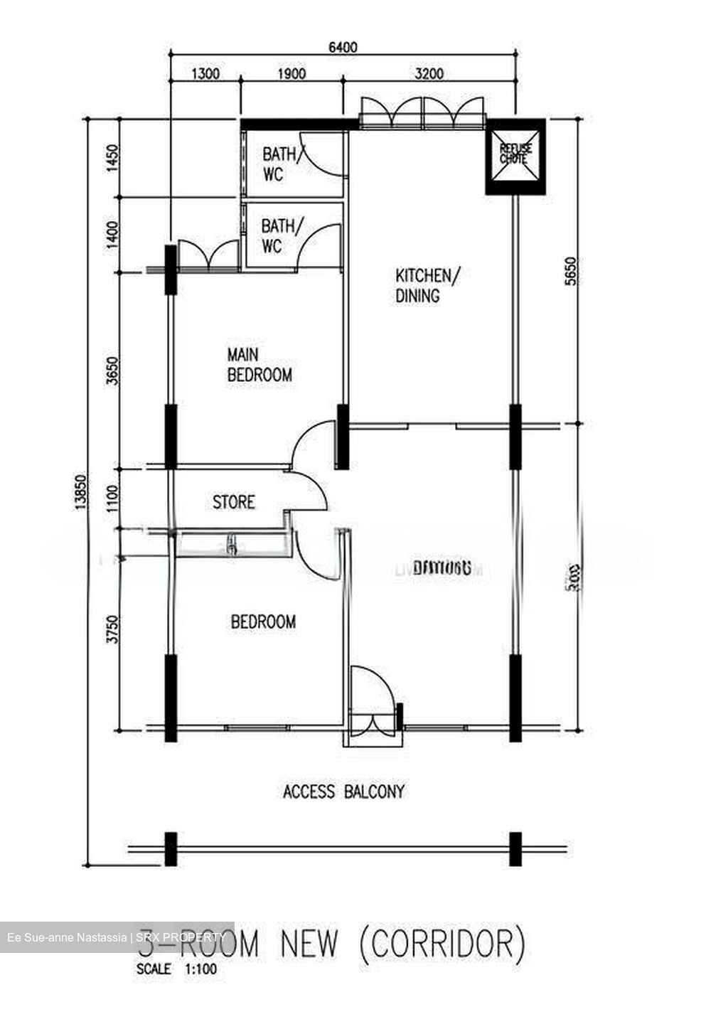 Blk 307 Hougang Avenue 5 (Hougang), HDB 3 Rooms #616552531